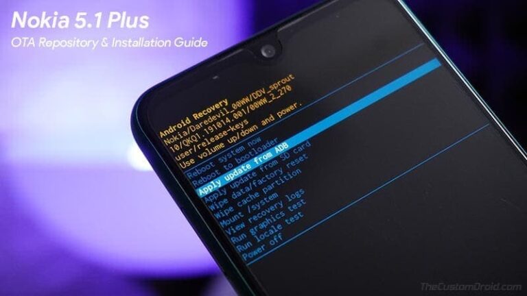 Nokia 5.1 Plus OTA Software Updates Repository and Installation Guide