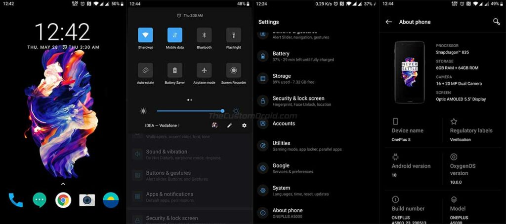 OnePlus 5/5T OxygenOS 10.0.0 Update