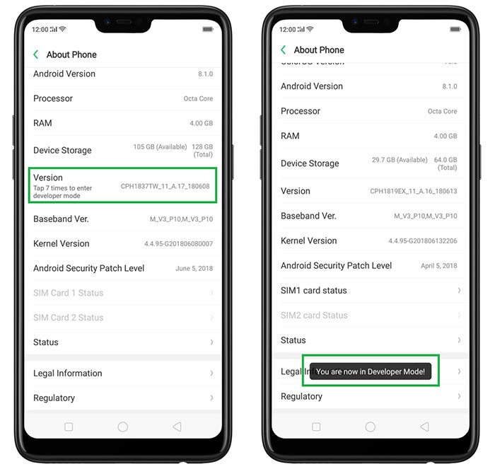 Enable Developer Options and OEM Unlock on Realme 6 Pro