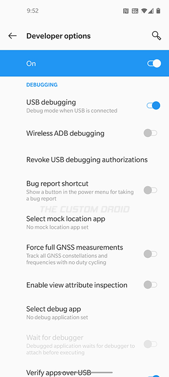 USB Debugging successfully enabled on OnePlus 8/8 Pro