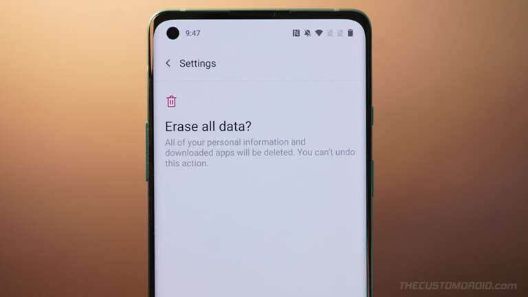 How to Perform a Factory Reset on OnePlus 8T [Hard Reset]