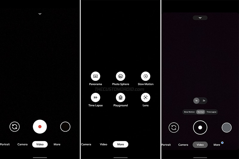 Quick Access to Video Modes in Google Camera 8.0