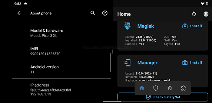 Magisk v21.0 fully supports Android 11