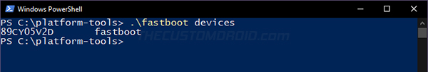 Step 9: Verify Device-PC connection over bootloader interface