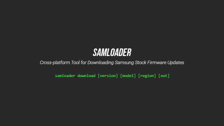 Samloader Tool – Cross-Platform Samsung Firmware Downloader