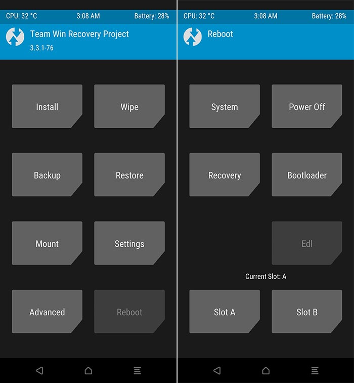 Boot OnePlus Nord into EDL Mode using TWRP