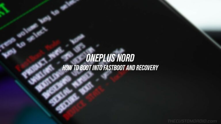 Enter Fastboot and Recovery Modes on OnePlus Nord [3 Different Ways]