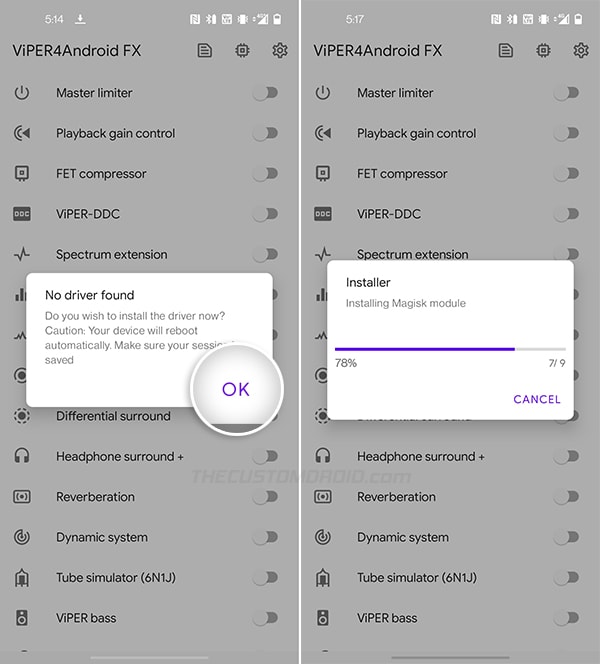 Install ViPER4Android Audio Drivers on OnePlus 8/8 Pro/8T