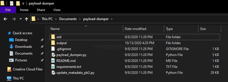 Download the Payload Dumper Tool on the computer