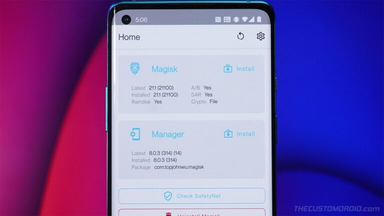 Root OnePlus 8T using Magisk and Install OxygenOS OTA Updates after Rooting