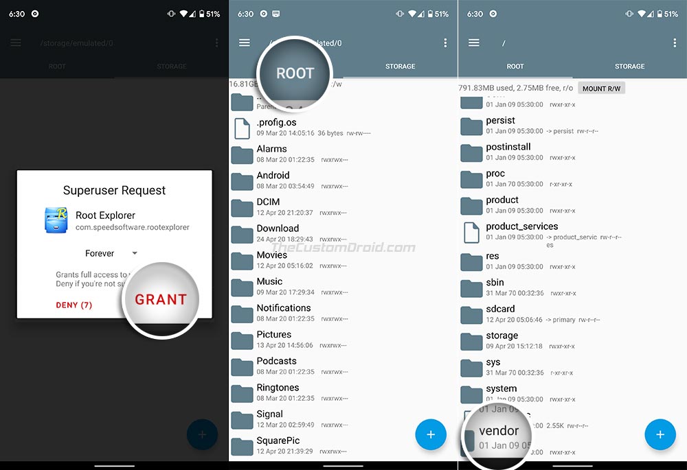 Grant superuser permissions to Root Explorer app