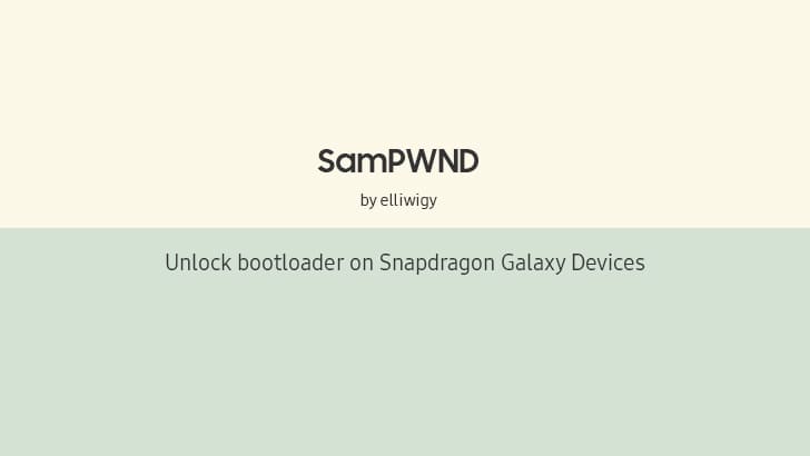 Unlock bootloader on Snapdragon Galaxy devices using SamPWND (paid remote service)