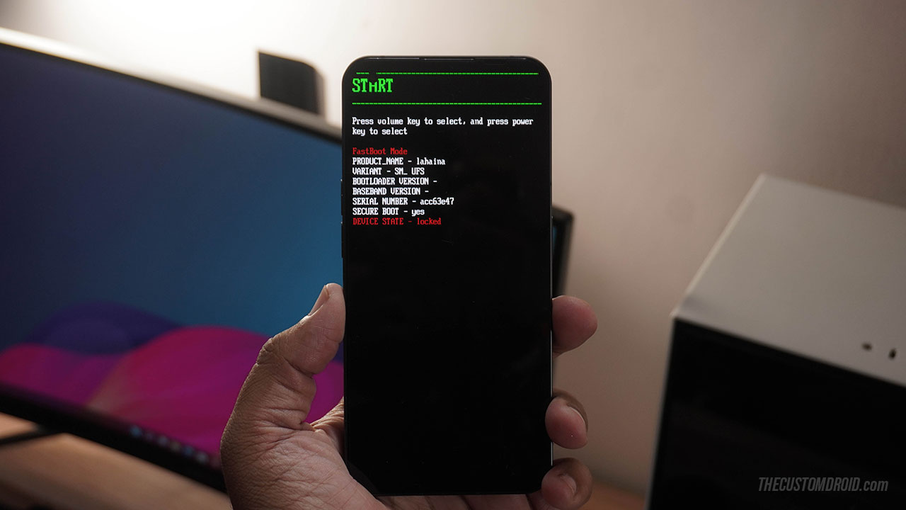 Fastboot Mode on the Nothing Phone 1